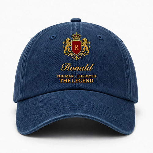 The Man The Myth The Legend Royal Blue Cap RONALD 13K1 C49PF