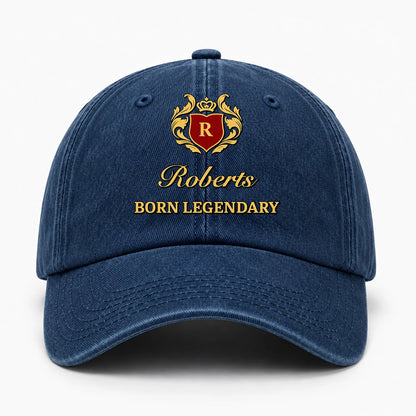 Born Legendary Royal Blue Washed Cap ROBERTS 13K1 C183PF