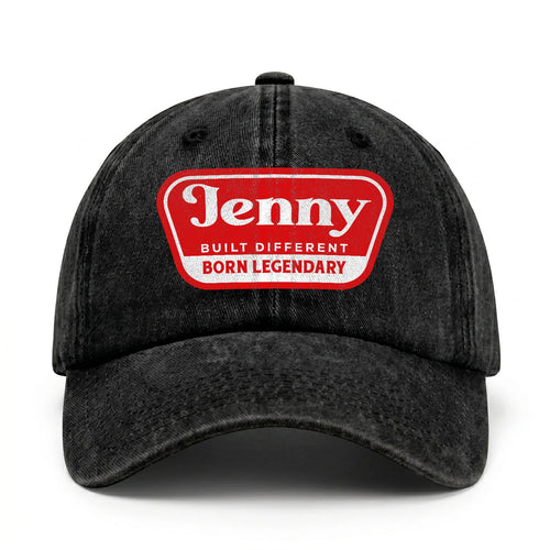 Built Different Born Legendary Red Logo Washed Cap JENNY 13K1 C63PF