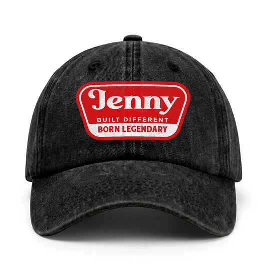 Built Different Born Legendary Red Logo Washed Cap JENNY 13K1 C63PF