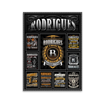 RODRIGUES Personalized Sponge Floor Mat – Custom Printed Home Decor 13K1-AR2