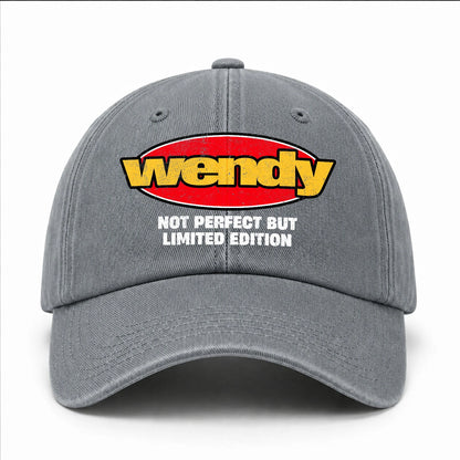 Your Name Not Perfect But Limited Edition Red Logo Washed Cap WENDY 13K1 C84PF