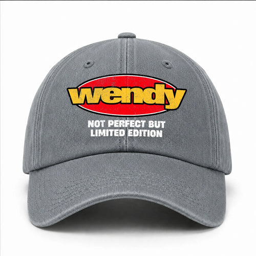 Your Name Not Perfect But Limited Edition Red Logo Washed Cap WENDY 13K1 C84PF