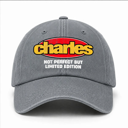 Your Name Not Perfect But Limited Edition Red Logo Washed Cap CHARLES 13K1 C84PF