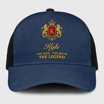 The Man The Myth The Legend Royal Blue Mesh Cap KYLE 13K1 C187PF