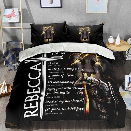 REBECCA Limited Edition Personalized Bedding Set 13K1-BS1