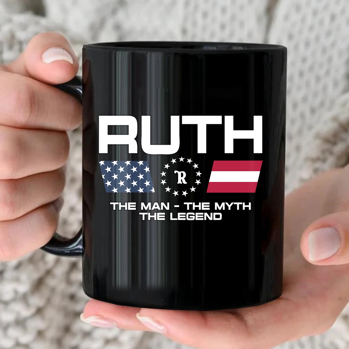 The Man The Myth The Legend Us Flag Mug RUTH 13K1 MG23