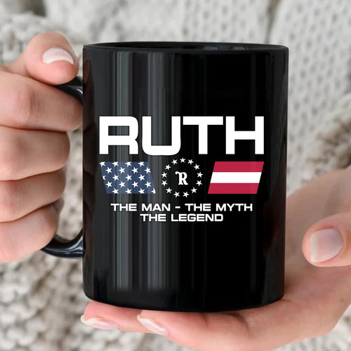 The Man The Myth The Legend Us Flag Mug RUTH 13K1 MG23
