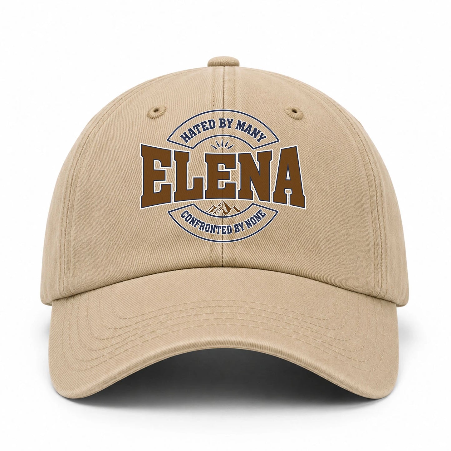 Hated By Many Confronted By None Washed Cap ELENA 13K1 C36PF