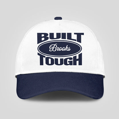 Built Your Name Tough Slogan Blue And White Cap BROOKS 13K1 C95PF