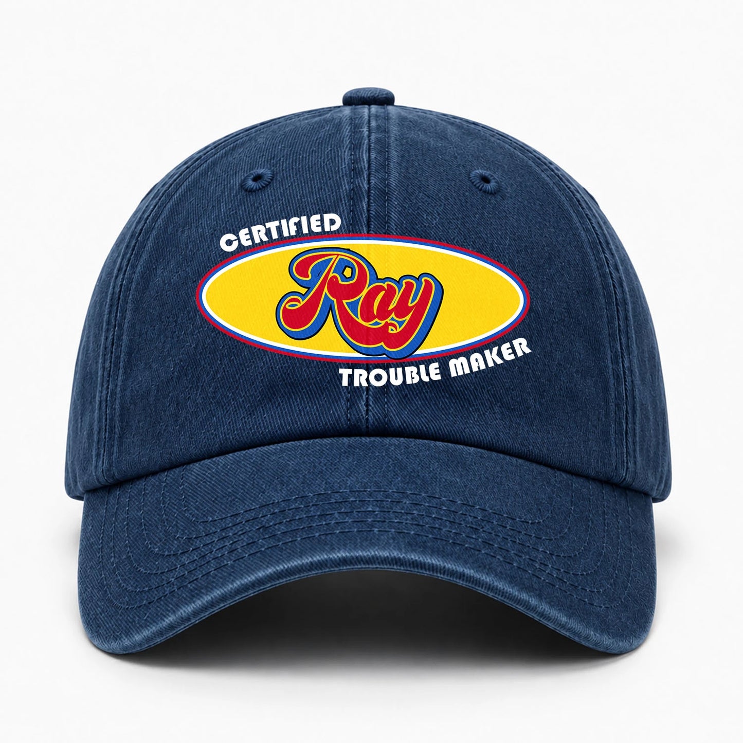 Certified Your Name Trouble Maker Washed Cap RAY 13K1 C73PF