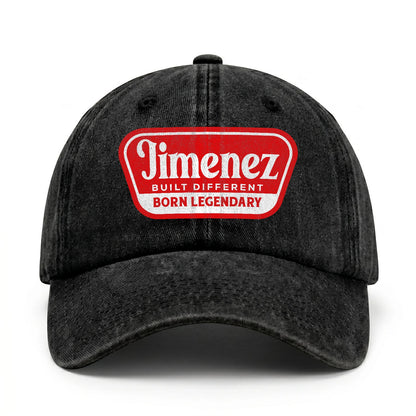 Built Different Born Legendary Red Logo Washed Cap JIMENEZ 13K1 C63PF