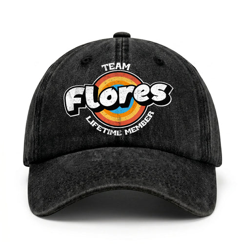 Team Your Name Lifetime Member Logo Cap FLORES 13K1 C66PF