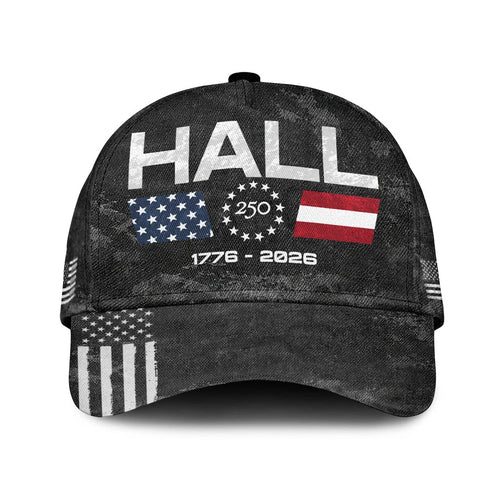 HALL 13K1-C13PF 250th Anniversary Patriotic Baseball Cap 1776–2026