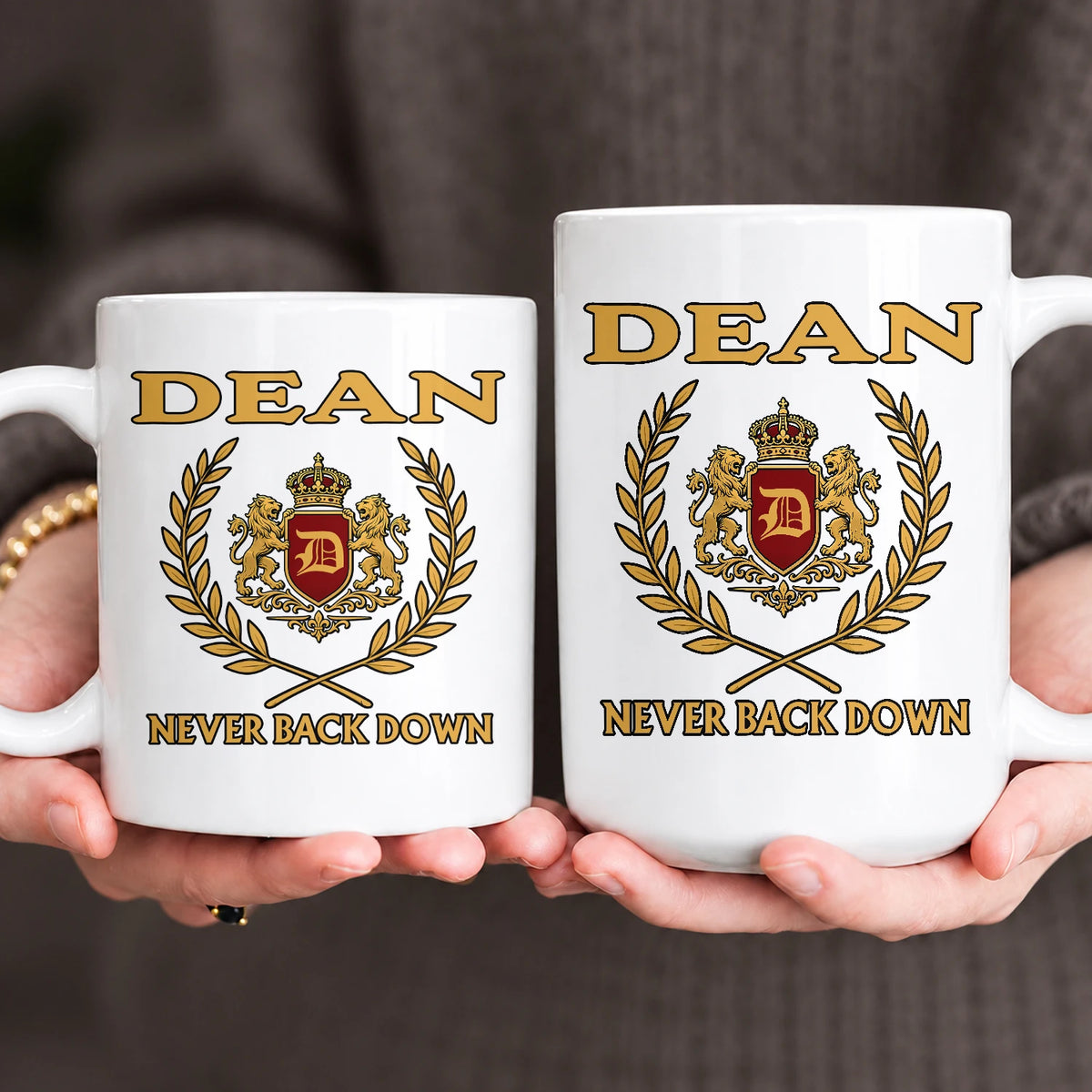 Never Back Down Royal Mug DEAN 13K1 MG22