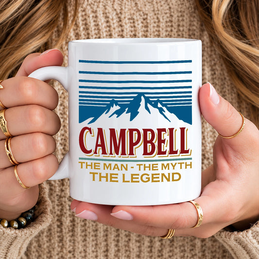 The Man The Myth The Legend Mountain Mug CAMPBELL 13K1 MG04