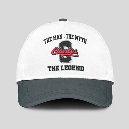 The Man The Myth The Legend Custom Initial Letter And Name Cap CHARLES 13K1 C38PF
