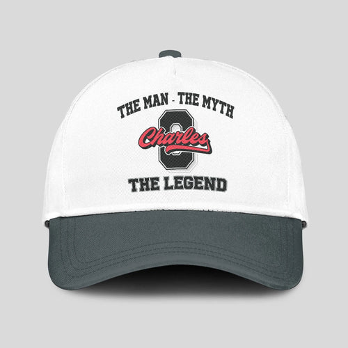 The Man The Myth The Legend Custom Initial Letter And Name Cap CHARLES 13K1 C38PF