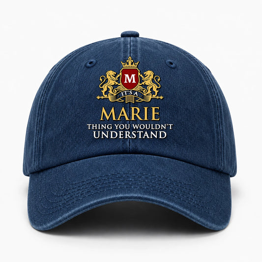 It's A Your Name Thing You Wouldn't Understand Royal Blue Washed Cap MARIE 13K1 C184PF
