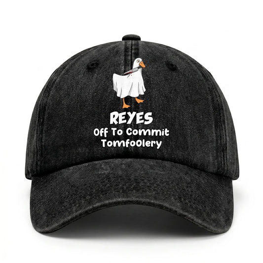 Off To Commit Tomfoolery Funny Goose Washed Cap REYES 13K1 C131PF