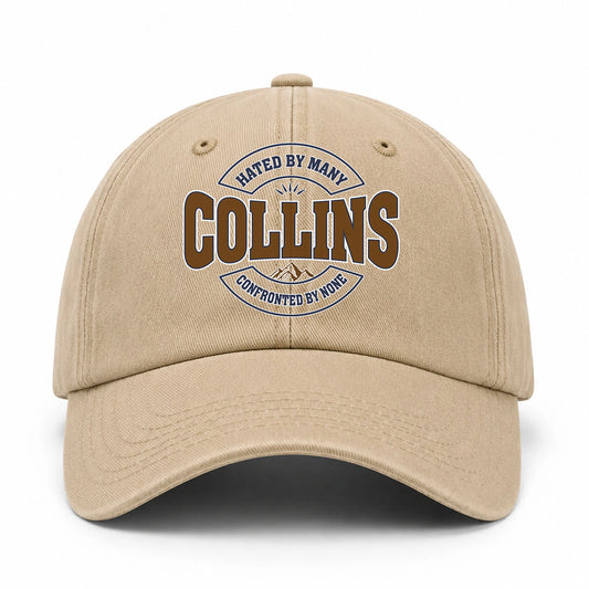 Hated By Many Confronted By None Washed Cap COLLINS 13K1 C36PF