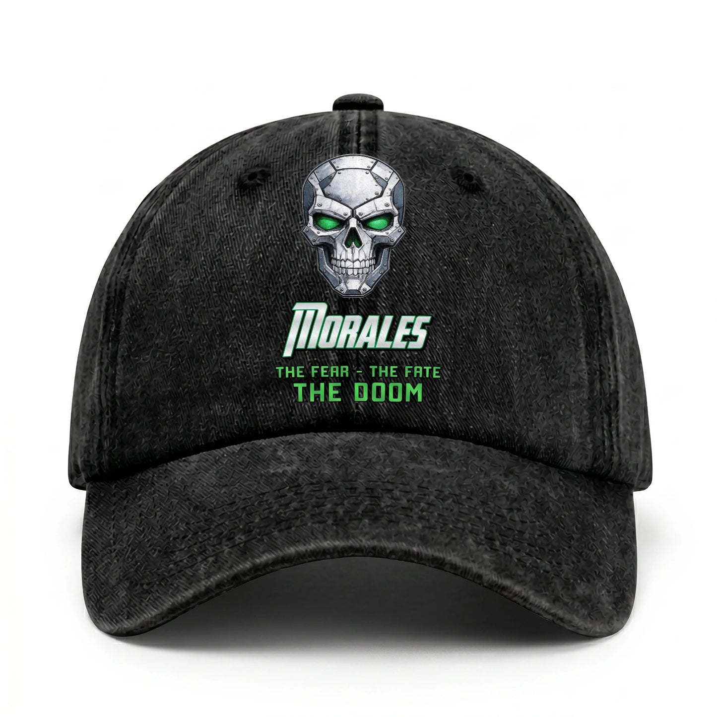 The Fear The Fate The Doom Skull Washed Cap MORALES 13K1 C99PF