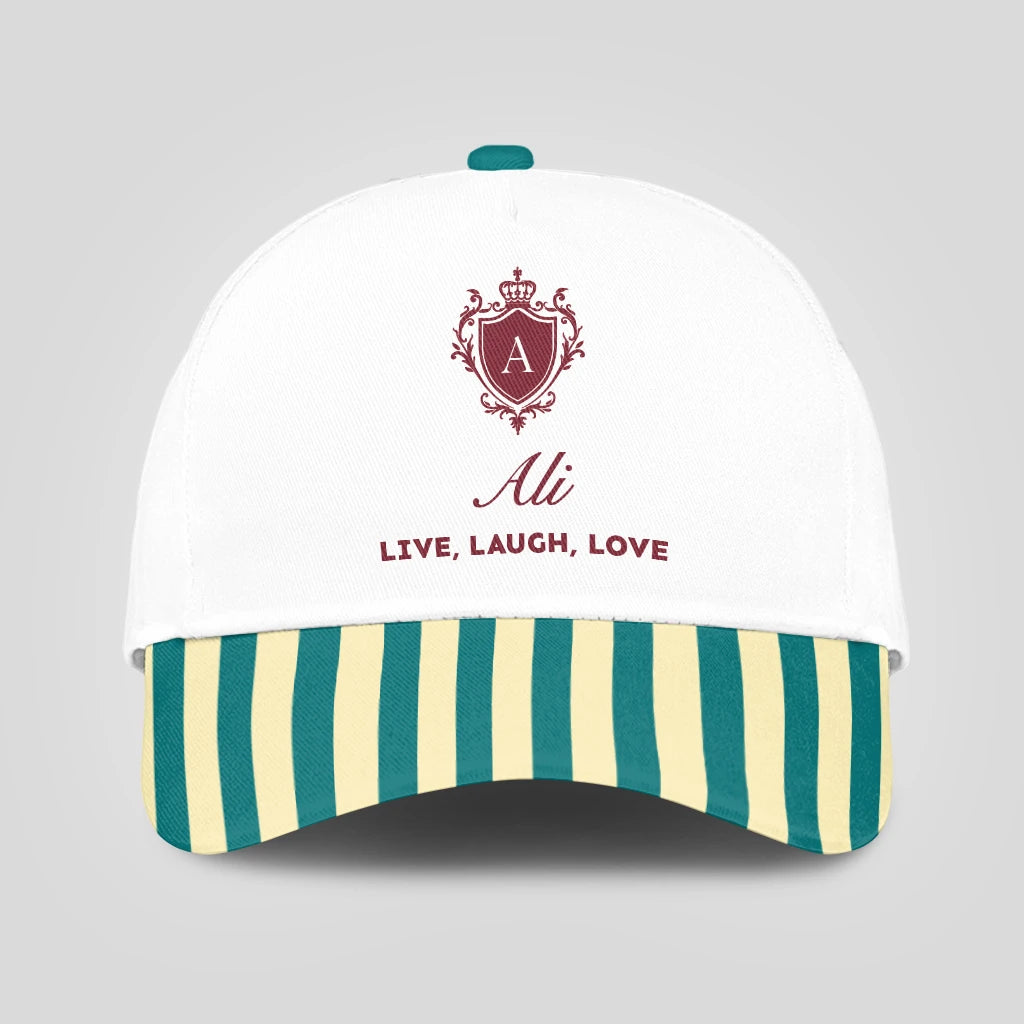 Live Laugh Love Green And Yellow Royal Cap ALI 13K1 C122PF