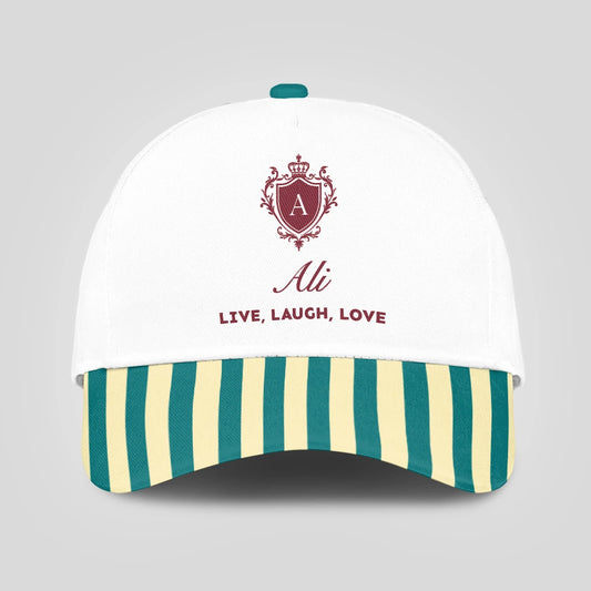 Live Laugh Love Green And Yellow Royal Cap ALI 13K1 C122PF