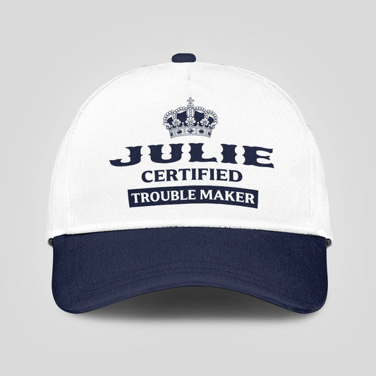 Certified Your Name Trouble Maker Washed Cap JULIE 13K1 C148PF