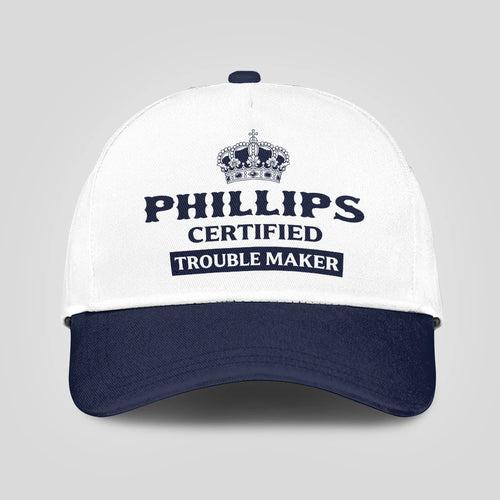 Certified Your Name Trouble Maker Washed Cap PHILLIPS 13K1 C148PF