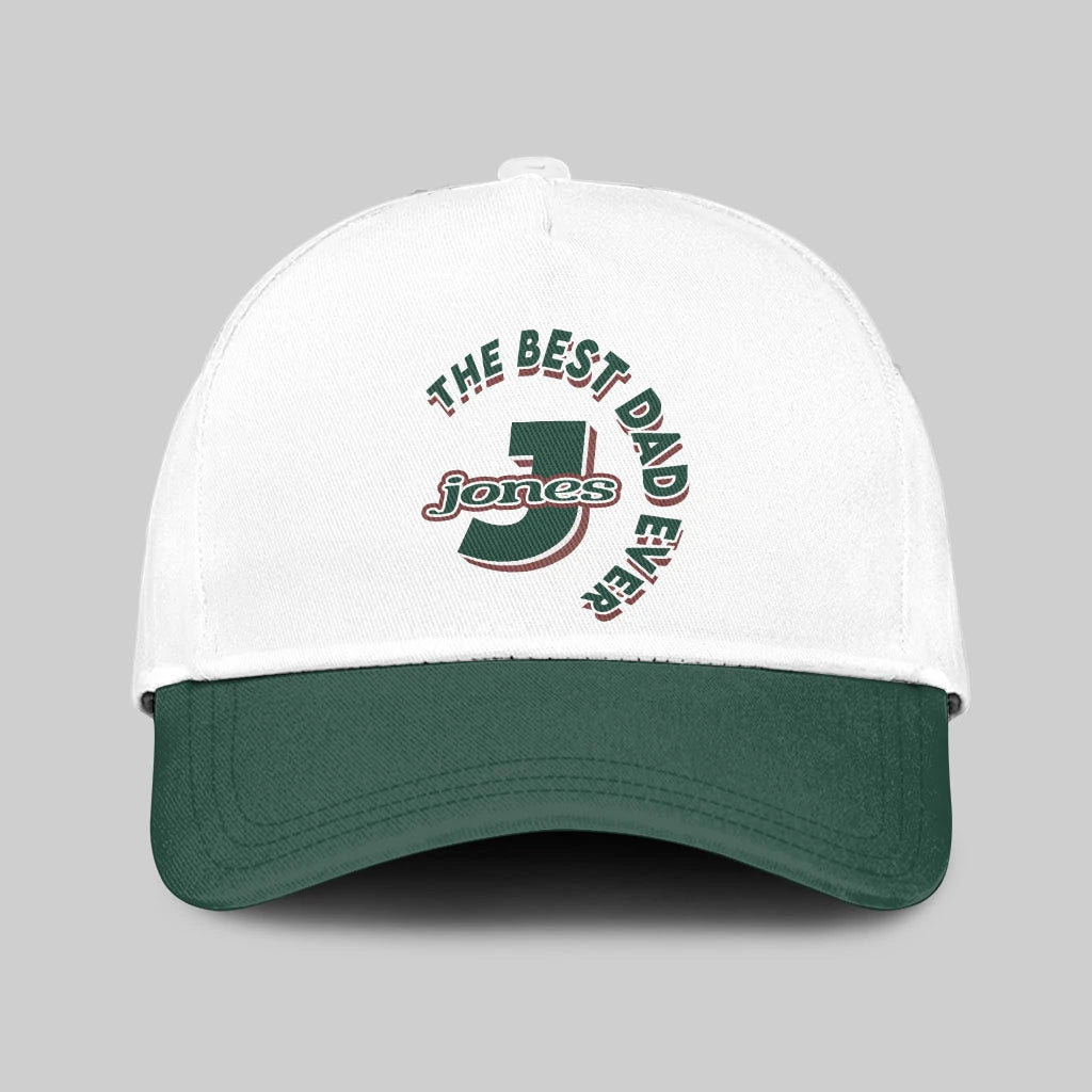 The Best Dad Ever Custom Name Cap JONES 13K1 C35PF