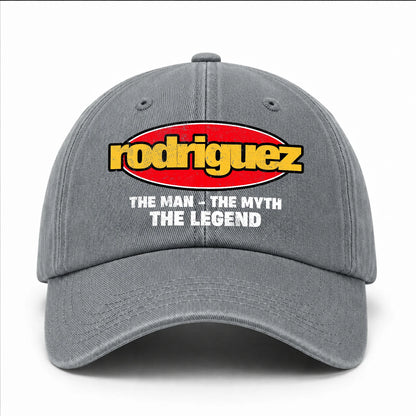 The Man The Myth The Legend Vintage Logo Washed Cap RODRIGUEZ 13K1 C162PF