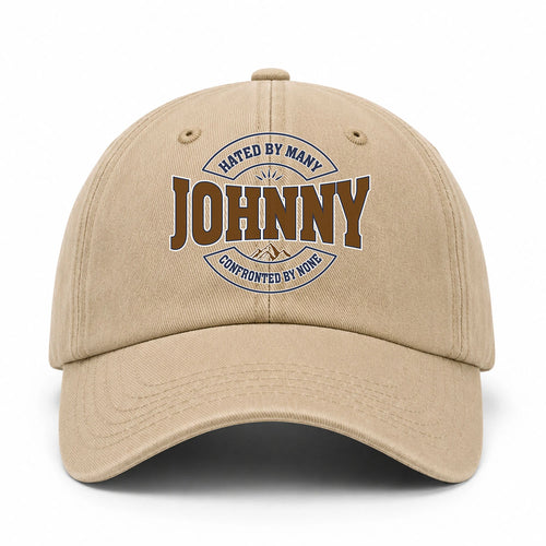 Hated By Many Confronted By None Washed Cap JOHNNY 13K1 C36PF