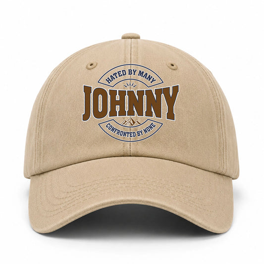 Hated By Many Confronted By None Washed Cap JOHNNY 13K1 C36PF