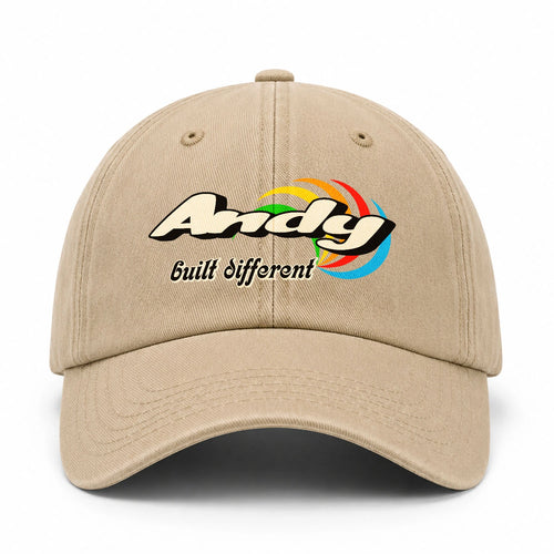 Your Name Built Different Retro Washed Cap ANDY 13K1 C55PF