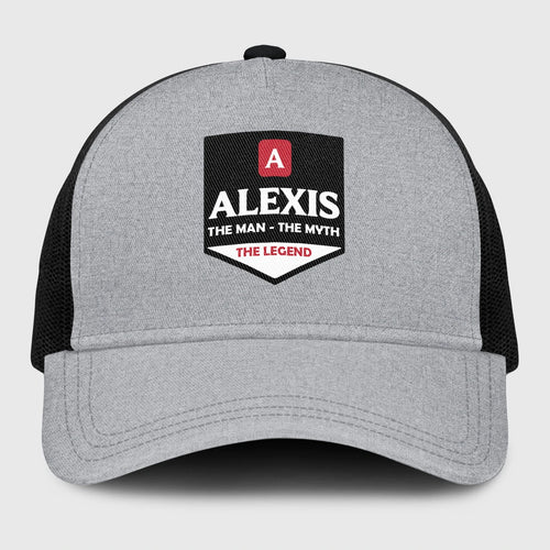 The Man The Myth The Legend Gray Mesh Cap ALEXIS 13K1 C189PF