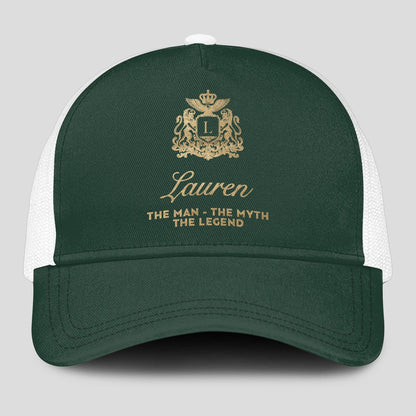 The Man The Myth The Legend Sage Green Mesh Cap LAUREN 13K1 C192PF