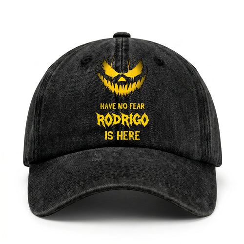 Have No Fear Your Name Is Here Jack O' Lantern Washed Cap RODRIGO 13K1 C135PF