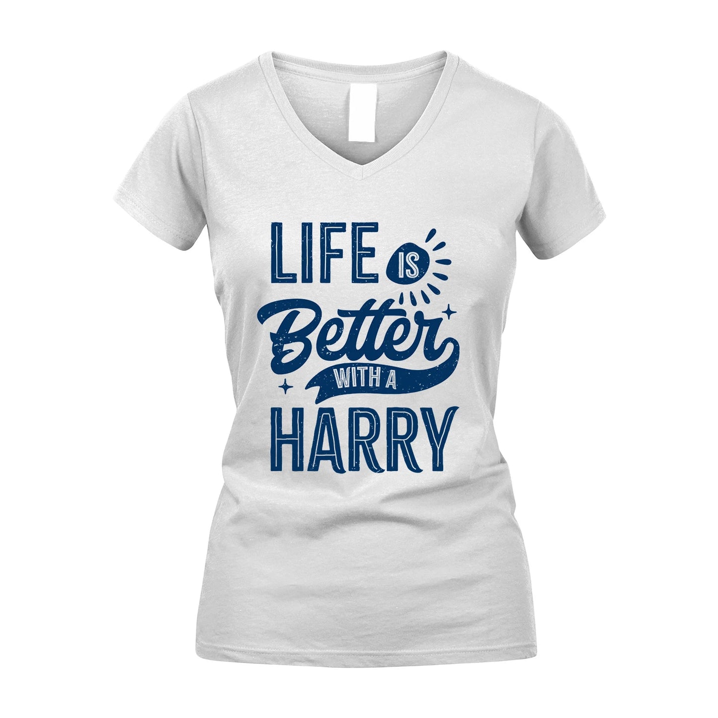 HARRY 13K1-116 Personalized Name Quote T-Shirt Life Is Better With Unisex Gift