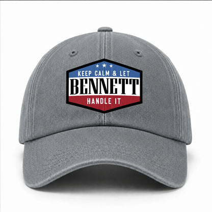 Keep Calm & Let Your Name Handle It Washed Cap BENNETT 13K1 C87PF