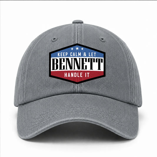 Keep Calm & Let Your Name Handle It Washed Cap BENNETT 13K1 C87PF