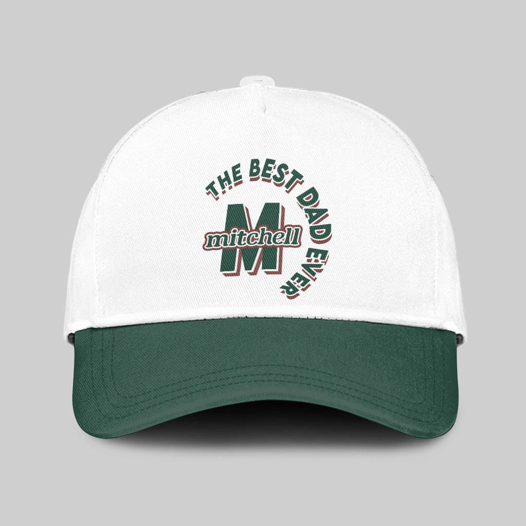 The Best Dad Ever Custom Name Cap MITCHELL 13K1 C35PF