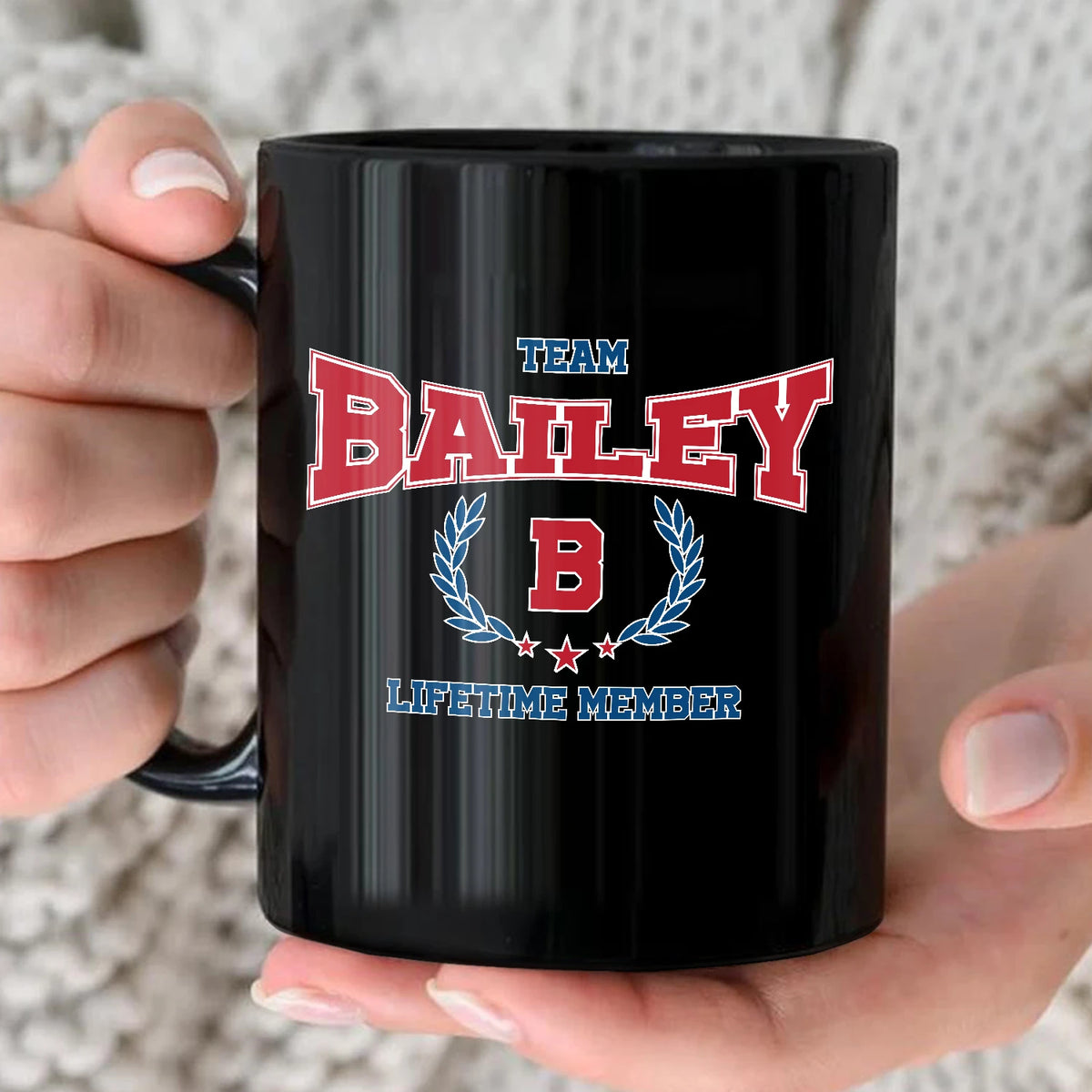 Team Your Name Lifetime Member Sporty Mug BAILEY 13K1 MG09
