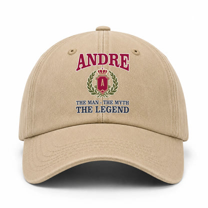 The Man The Myth The Legend Royal Khaki Cap ANDRE 13K1 C116PF