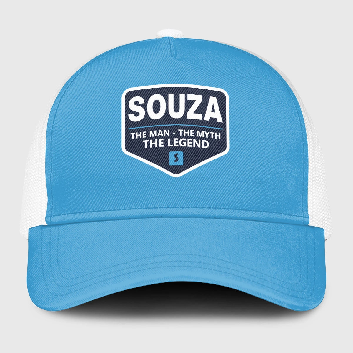 The Man The Myth The Legend Light Blue Mesh Cap SOUZA 13K1 C190PF