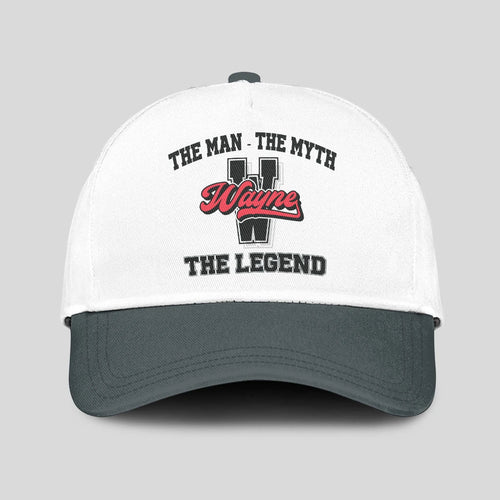 The Man The Myth The Legend Custom Initial Letter And Name Cap WAYNE 13K1 C38PF