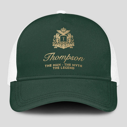 The Man The Myth The Legend Sage Green Mesh Cap THOMPSON 13K1 C192PF