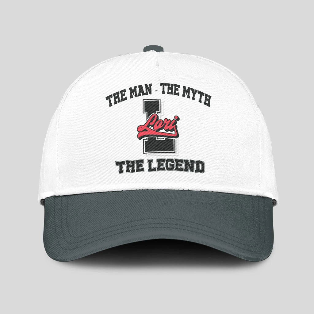 The Man The Myth The Legend Custom Initial Letter And Name Cap LORI 13K1 C38PF