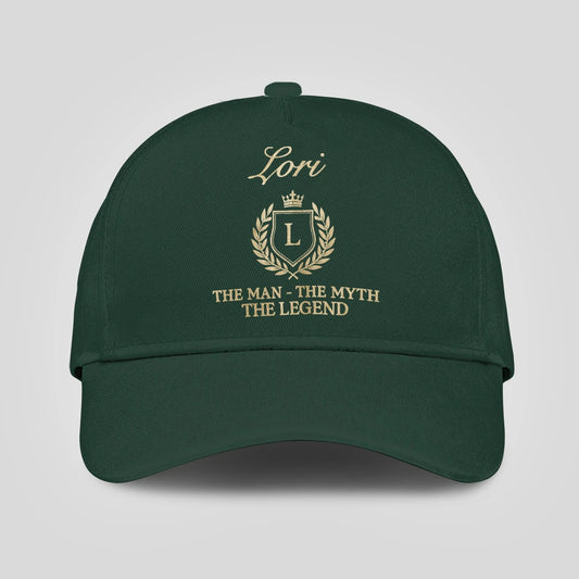 The Man The Myth The Legend Crest Forest Green Cap LORI 13K1 C159PF