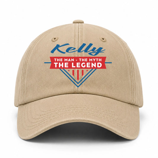 The Man The Myth The Legend Logo Washed Cap KELLY 13K1 C37PF
